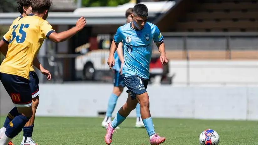 Derrota en el debut: Piero Quispe jugó su primer partido oficial con Sydney FC en la liga australiana