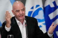 FIFA president Infantino calls on protesters to keep calm at Israel’s soccer games