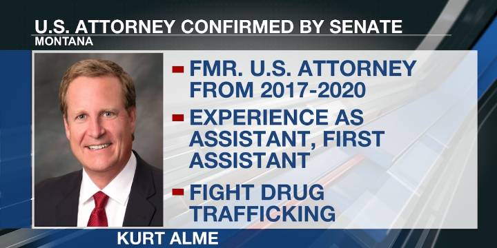 Alme confirmed as U.S. Attorney for Montana