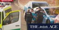 Police find wanted man fleeing fire
