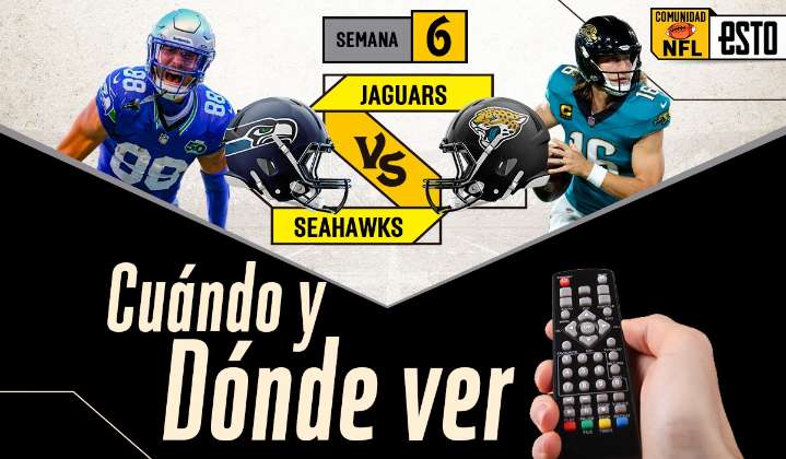 Seattle Seahawks vs Jacksonville Jaguars: ¿Dónde ver y a qué hora es el juego de la Semana 6 de la NFL?