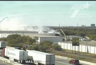 Multiple 18-wheelers catch on fire at business on Northeast Side, SAFD says