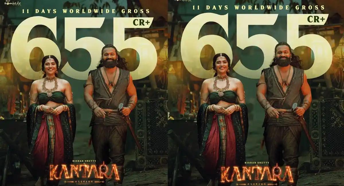 Kantara Chapter 1 Grosses Rs. 655 Crore Worldwide in 11 Days