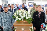 Realizan ceremonia luctuosa al policía ministerial Humberto Martínez