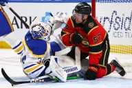 Sabres beat the Senators 8-4 for their first victory of the season.