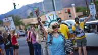 "No Kings Day" rally at Sunrise Park in Palm Springs