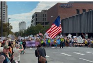 'No Kings' protest fills downtown Little Rock streets