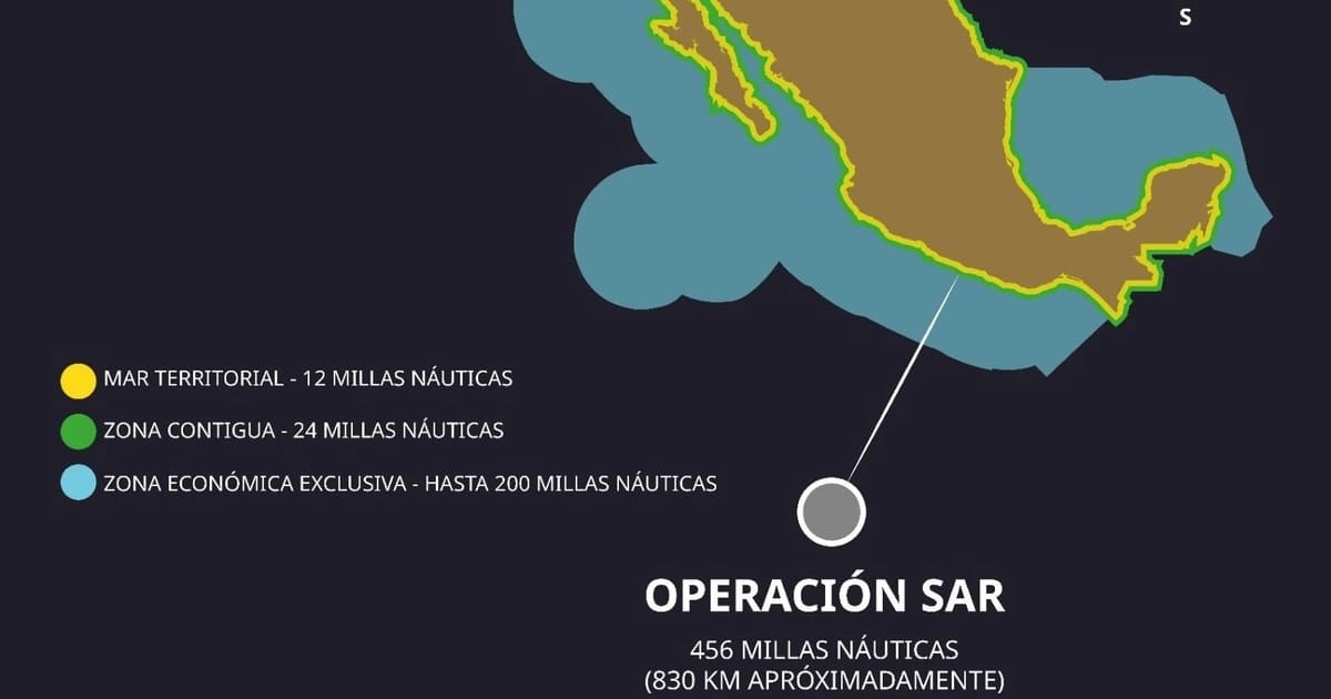 México colabora en operativo de rescate de preseunto sobreviviente en aguas internacionales tras operativo antidrogas de EEUU