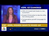 ASML higher despite mixed third quarter earnings