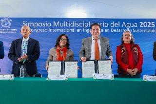 Firman convenio UAEMéx y Secretaría del Agua para impulsar la seguridad hídrica