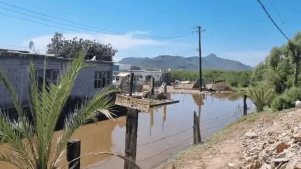 Alerta en Empalme por incremento de marea y lluvias