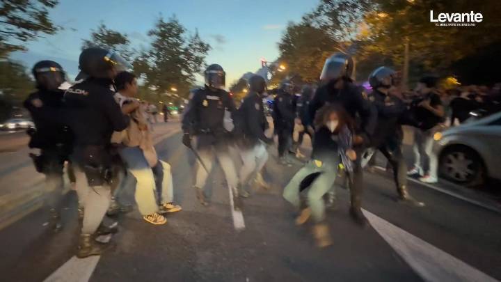 Al menos cinco detenidos en las protestas propalestinas en Valencia