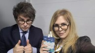 “Vení, probá la banda”: Milei ensayó con Lilia Lemoine para la presentación de su nuevo libro