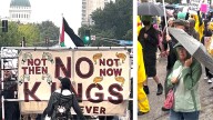 St. Louis 'No Kings' rally draws crowds despite rain and storms