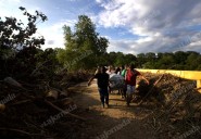La lluvia se llevó hasta a los muertos en Aguacate, Veracruz