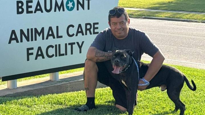 Miracle reunion: Dog found alive in Beaumont nearly 5 years after Cleveland family thought he was killed in Houston