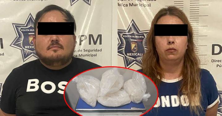 Pareja es detenida con más de un kilo y medio de metanfetamina en Coral Maya