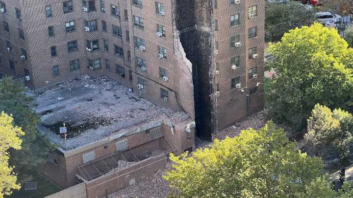Una explosión de gas provoca el derrumbe parcial de un edificio en el Bronx