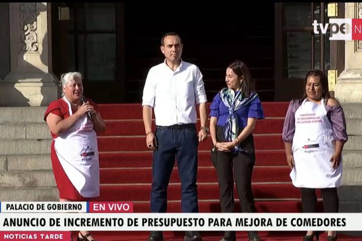 Presidente Jerí participa en anuncio de incremento de presupuesto para mejora de comedores