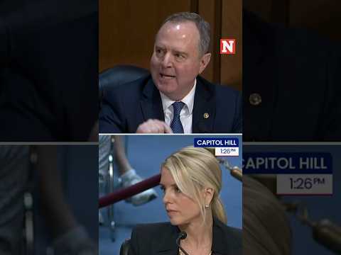 Pam Bondi Talks Over Adam Schiff As He Lists Unanswered Questions