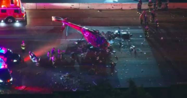 Medical Helicopter Crash on Sacramento Highway Leaves 3 Critically Injured
