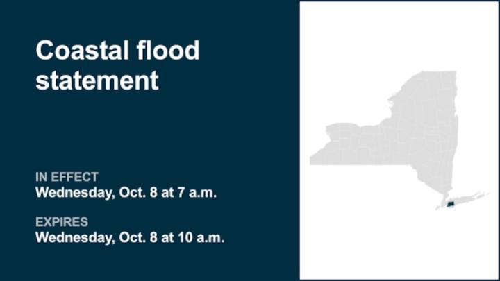 NY weather: Coastal flood statement for Nassau County until Wednesday morning