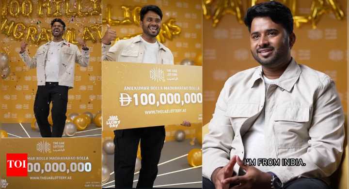 Indian expat wins UAE’s biggest Dh100 million jackpot, plans supercar and 7
