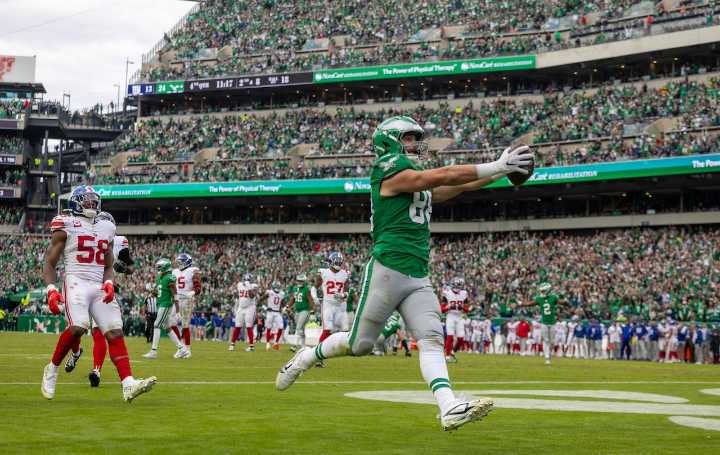 Eagles TE Dallas Goedert ties NFL touchdown lead after Philadelphia almost let him walk