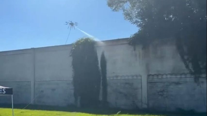 Drone pressure washing company cleaning I