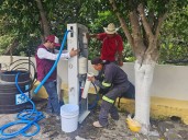 Instalan plantas potabilizadoras de agua en municipios afectados