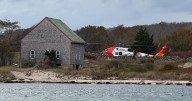 Family escapes boat fire, spends 2 nights on island off Cape Cod before rescue