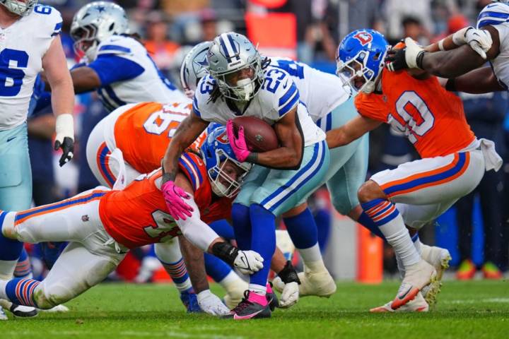 Nix, Harvey shine for Broncos in 44-24 win over Cowboys