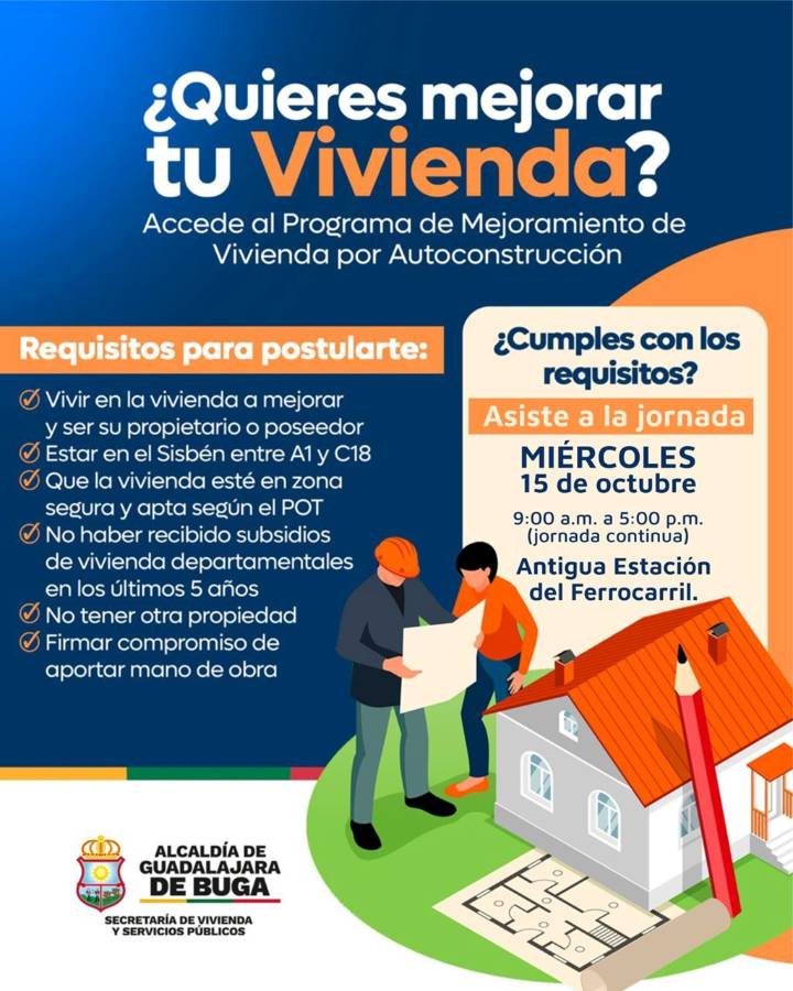 CONVOCATORIA PARA POSTULARSE AL SUBSIDIO DE MEJORAMIENTO DE VIVIENDA POR AUTOCONSTRUCCIÓN