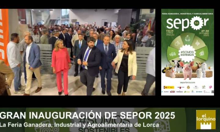 El alcalde y el presidente regional inauguran la 58ª edición de SEPOR