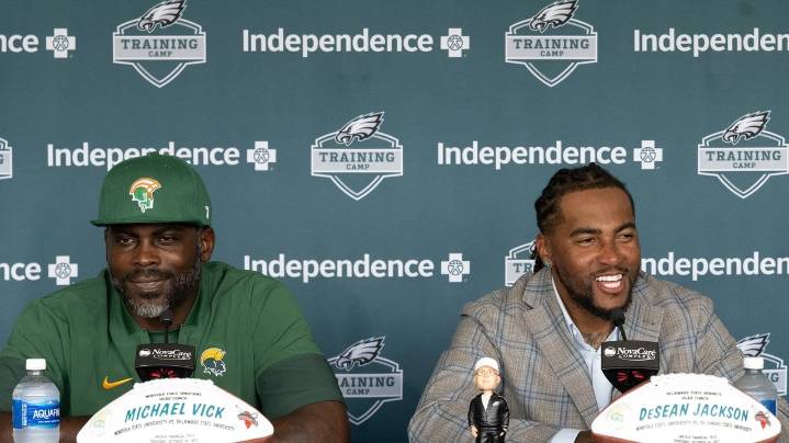 From NFL stars to HBCU head coaches: Vick and Jackson on same path as they reunite in Philadelphia