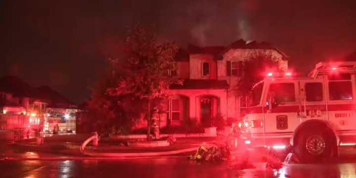 North Texas house fires break out during during severe thunderstorms