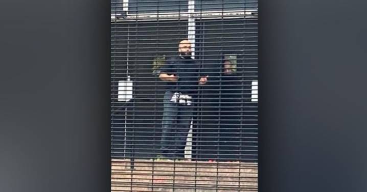 Manchester synagogue attack suspect pictured with device strapped to his waist