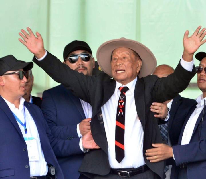 Thousands give rousing welcome to NSCN-IM chief Muivah in Manipur's Senapati district