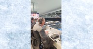 Watch John Kelly's reaction as Blues their honor former broadcaster
