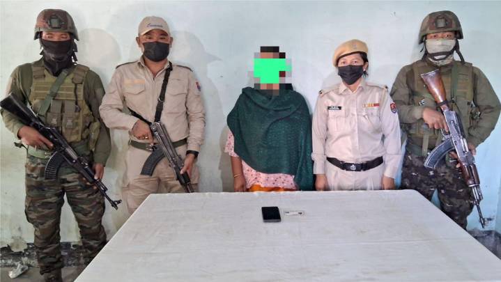Woman arrested in Manipur for recruiting youths into insurgent groups
