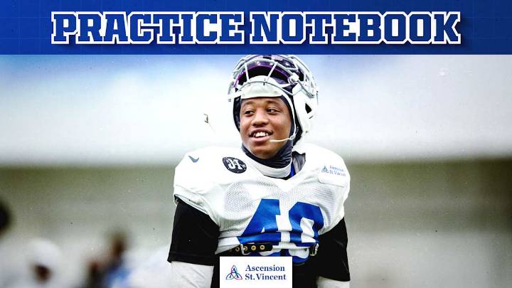 Practice Notebook: Jaylon Jones 'progressing really well,' listed as full participant in Colts' Wednesday practice ahead of Week 9 game vs. Steelers
