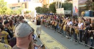 WATCH: Vegas Golden Knights to walk to the gold carpet