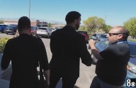 Henderson councilwoman Monica Larson uses bodyguard to escape questions about career