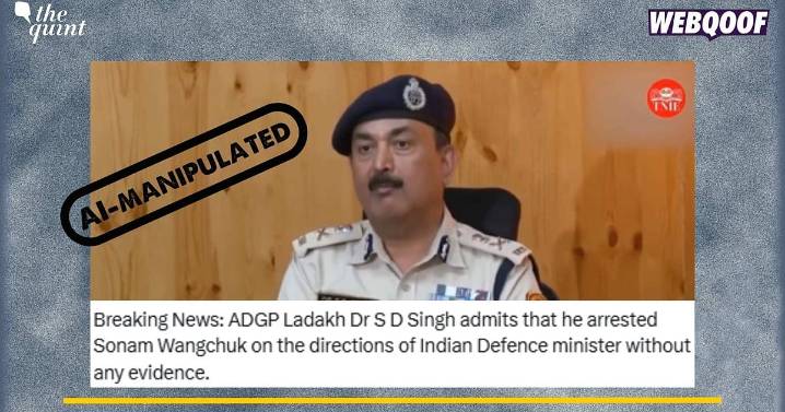Ladakh DGP Admitted Sonam Wangchuk Arrested Without Proof? No, Clip Is Edited!