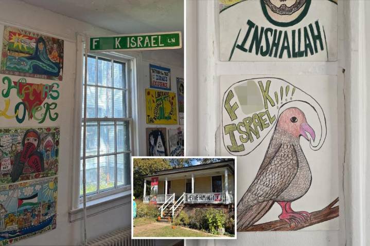 Exclusive | Antisemitic 'art' installation appears on Governors Island
