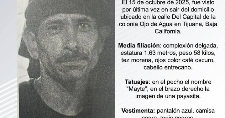 Se busca a Yosio Joel Humberto Espinoza Martínez de 42 años de edad