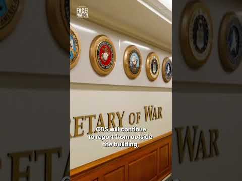 CBS News is not reporting from inside the Pentagon for the first time in 60 years #shorts
