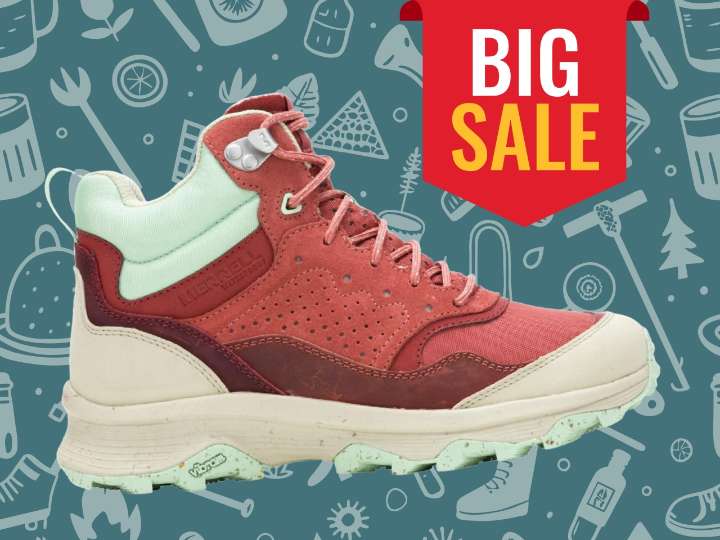 Merrell hiking boots 2025: Speed Eco Mid on sale at REI for $104