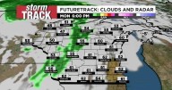 Clear and cold overnight with rain chances returning tomorrow