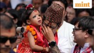 Nepal’s new living goddess, 2-year-old Aryatara Shakya, is crowned